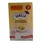 BAKERS VANILLA MILKSHAKE MIX POWDER 100G 100gm