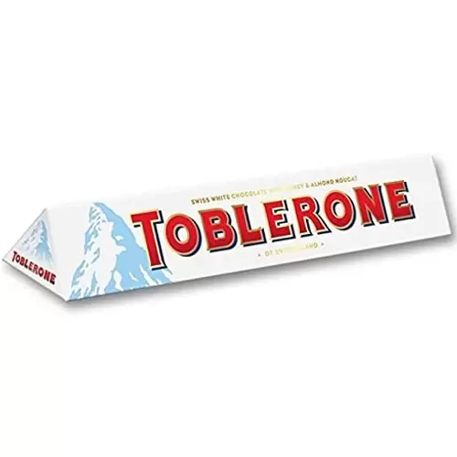 TOBLERONE WHITE CHOCOLATE 100G 100 gm