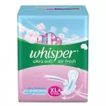 Whisper Ultra Soft Air Fresh Xl Wings  15pads