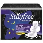 STAYFREE ADVANCE ALL NIGHT ULTRA SOFT XXL 7PADS  7Nos