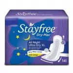 STAYFREE ALL NIGHT ULTRA- DRY  XL 14PADS (BLUE) 14Nos