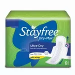 STAYFREE DRY MAX ULTRA- DRY MAX COVER WITH WINGS 8 PADS 8Nos