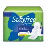 STAYFREE DRY MAX ULTRA- DRY MAX COVER WITH WINGS 8 PADS