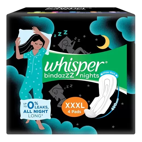 WHISPER ULTRA NIGHT XXXL WINGS 4 Nos