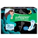 WHISPER BINDAZZZ NIGHTS XXL WINGS 6PADS 6Nos