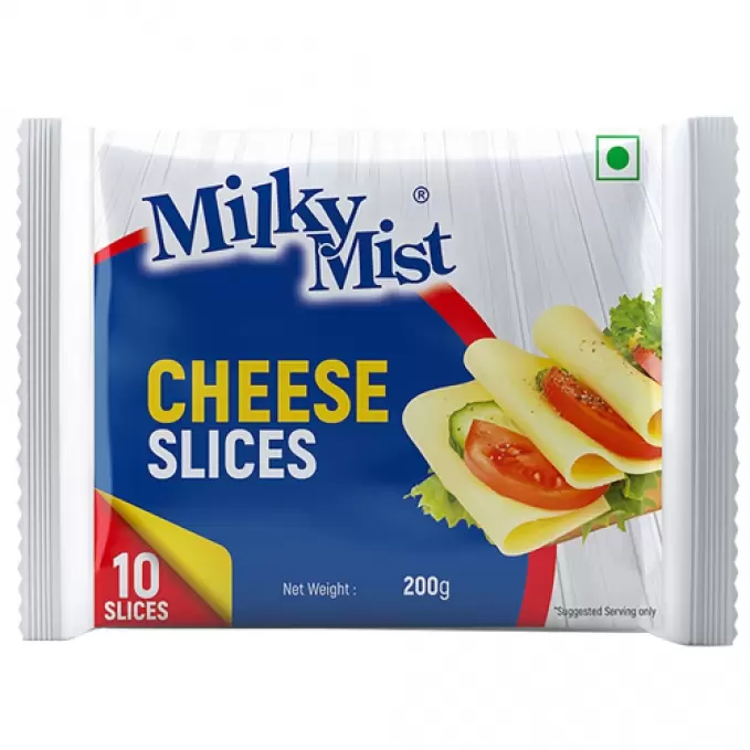 MILKY MIST CHEESE SLICES 200G 200 gm