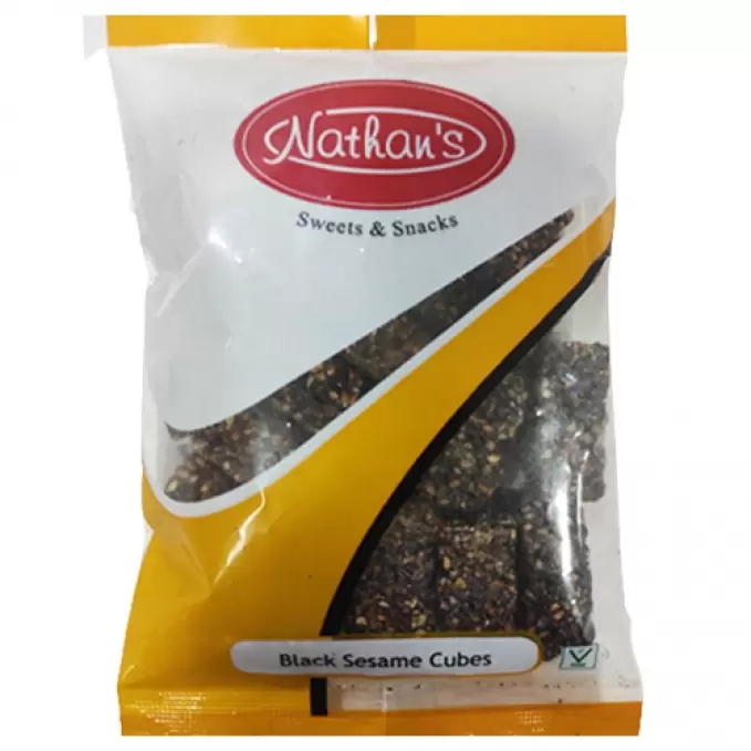 NATHANS BLACK SESAME CUBES 100G 100 gm