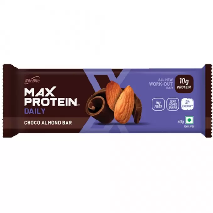 RITEBITE DAILY CHOCO ALMOND BAR 50G 50 gm