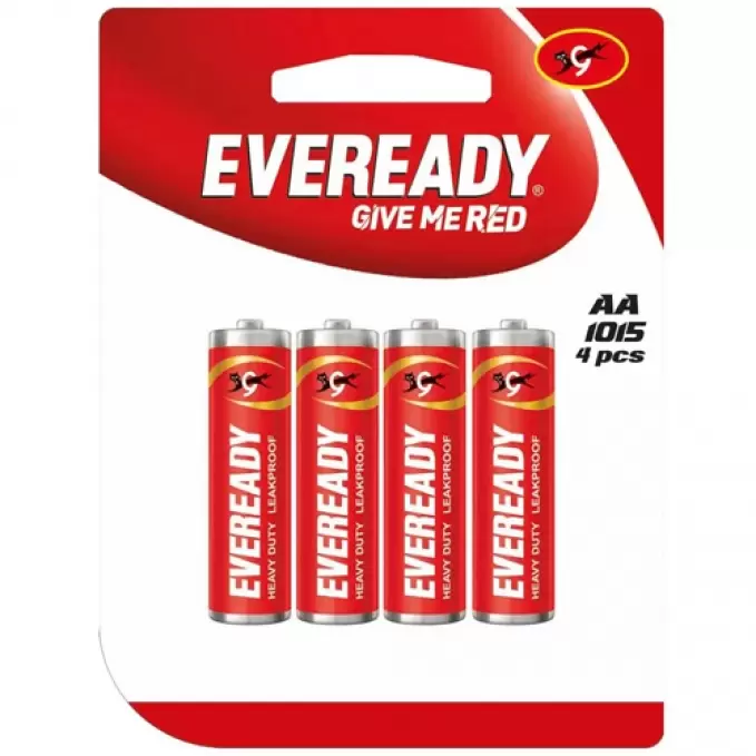 EVEREADY AA 1015 BATTERIES 4PCS 4 pcs