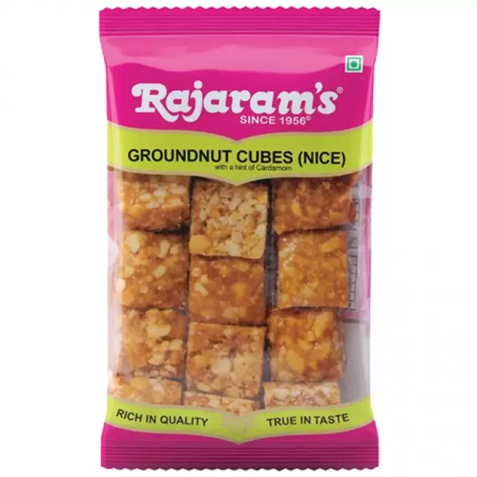 RAJARAMS GROUNDNUT CUBES NICE 100 gm