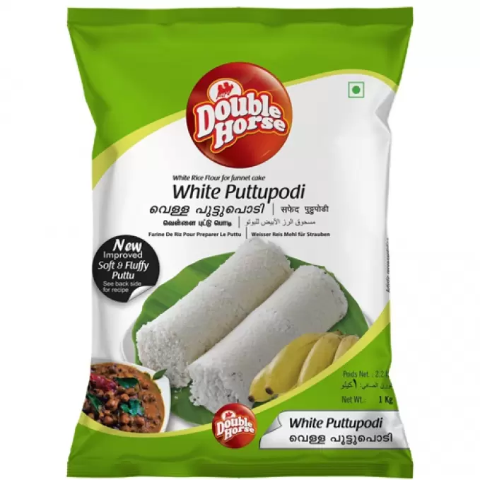 DOUBLE HORSE WHITE PUTTU PODI 1KG 1 kg