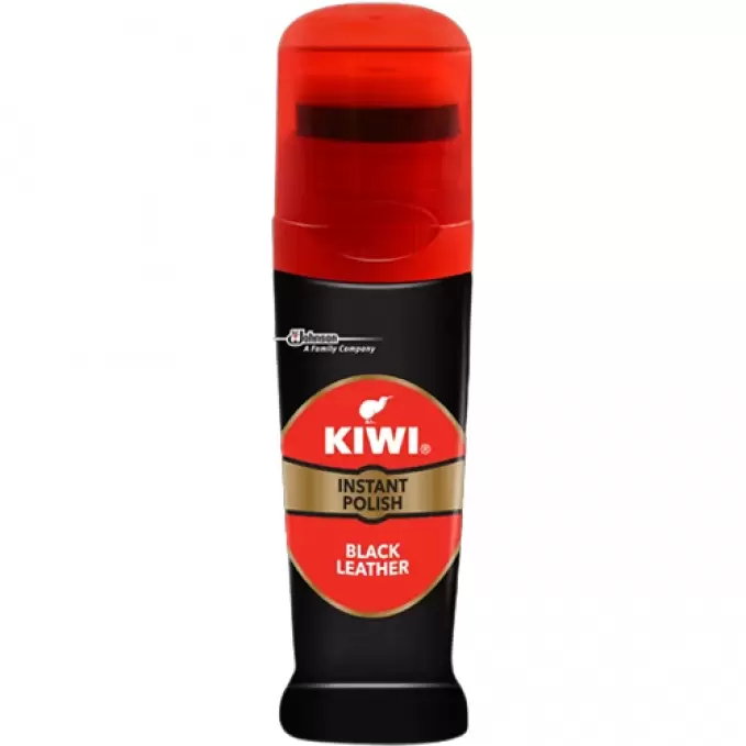 KIWI INSTANT POLISH BLACK LEATHER 75ML  75 ml