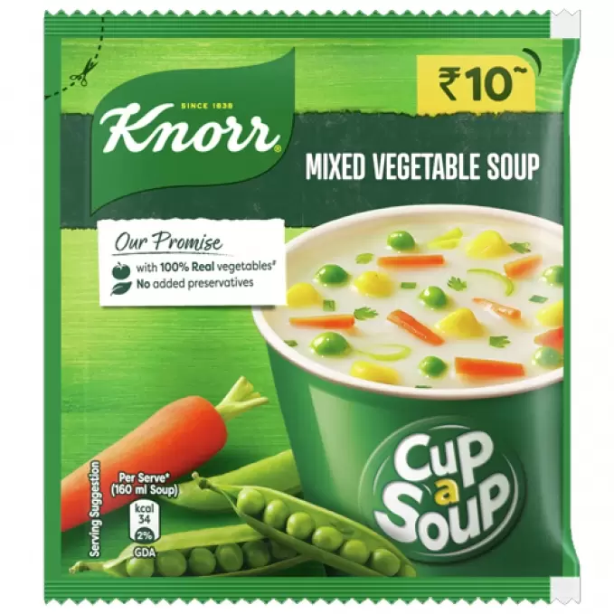 KNORR CUP-A-SOUP MIXED VEGETABLE 10 GM 10 gm
