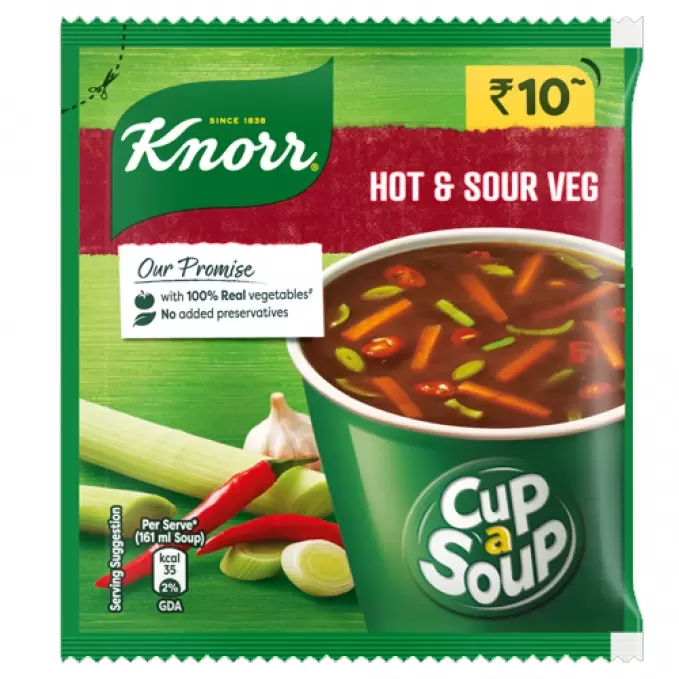 KNORR CUP A SOUP HOT&SOUR VEG  10.5 gm