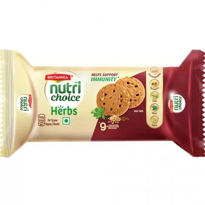 BRITANNIA NUTRI CHOICE HERBS BISCUITS 100GM 100 gm