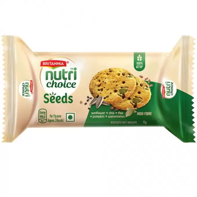 BRITANNIA NUTRI CHOICE SEEDS BISCUITS 75GM 75 gm