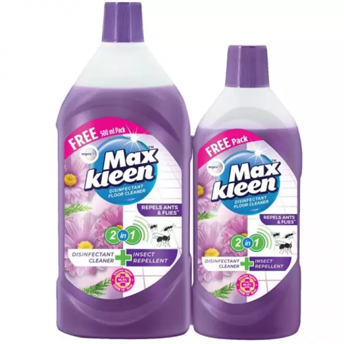 WIPRO MAX KLEEN DISINFECTANT 2IN1 FLOOR CLEANER 500ML 500 ml