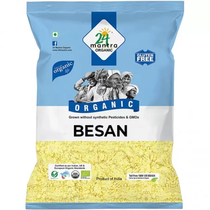 24 MANTRA ORGANIC BESAN FLOUR 500G 500 gm