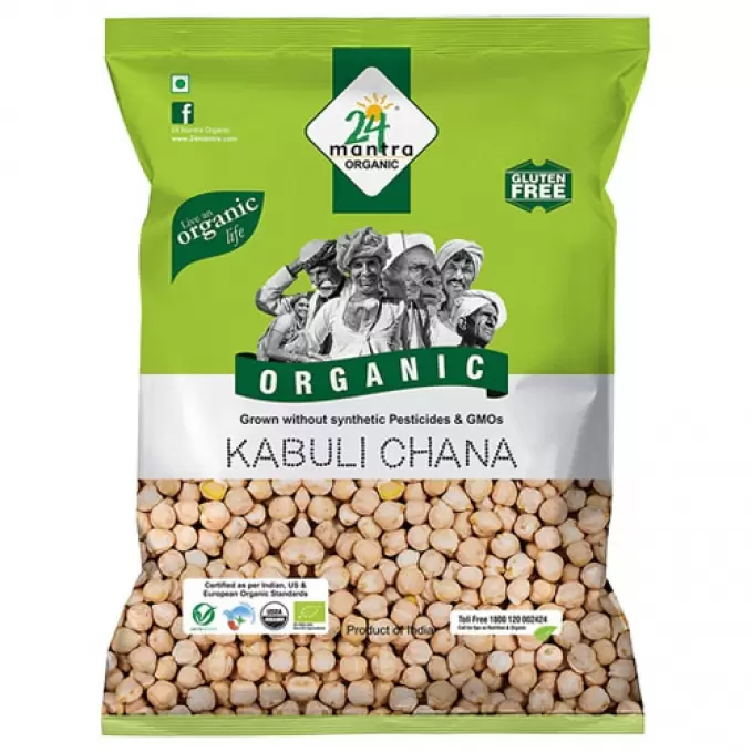 24 MANTRA ORGANIC KABULI CHANA 500G 500 gm