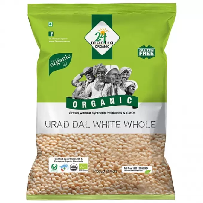 24 MANTRA ORGANIC URAD WHITE WHOLE 500 gm