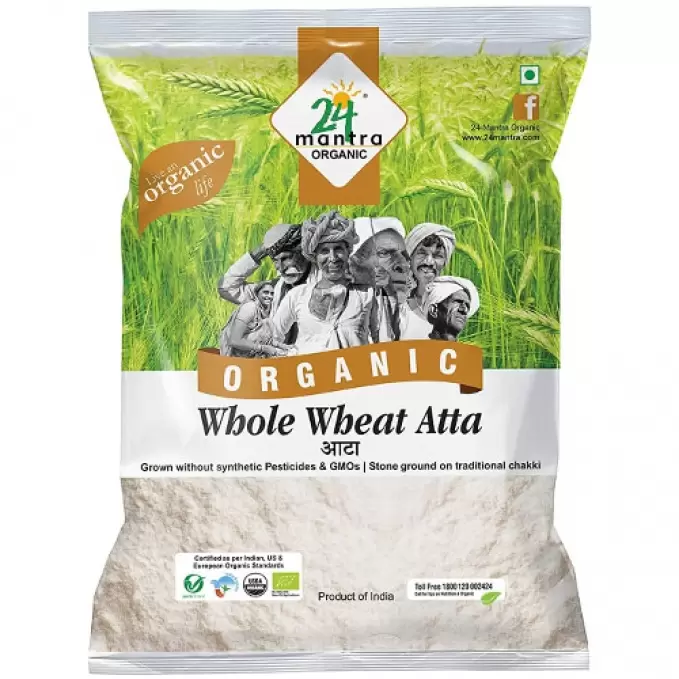 24 MANTRA ORGANIC WHOLE WHEAT ATTA 1 kg