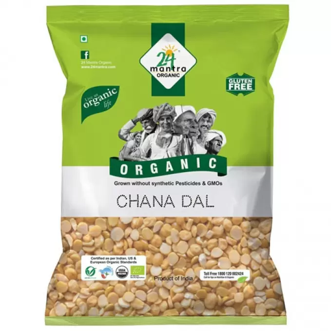 24 MANTRA ORGANIC CHANA DAL 500GM 500 gm