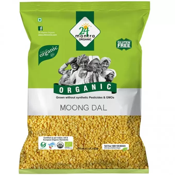 24 MANTRA ORGANIC MOONG DAL 500 gm