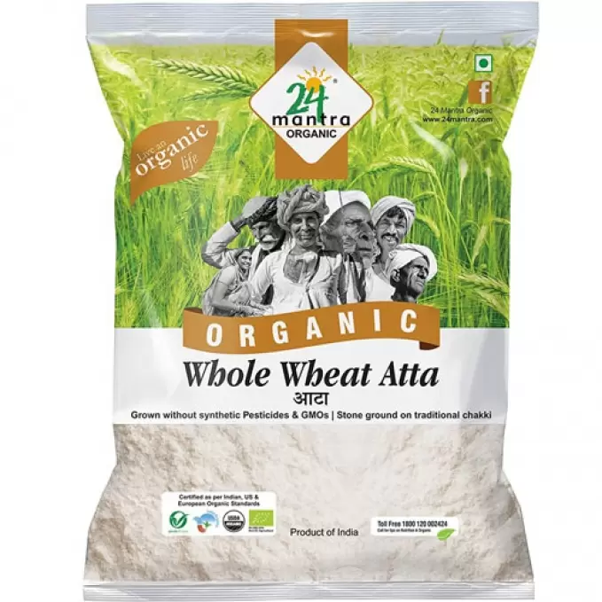 24 MANTRA ORGANIC WHOLE WHEAT ATTA 5KG 5 kg