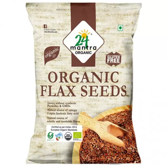 24 MANTRA ORGANIC FLAX SEEDS 200 gm