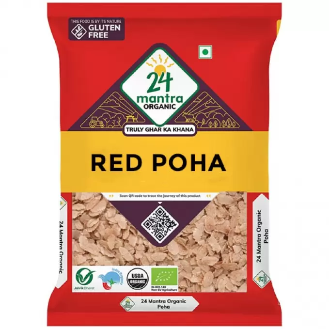 24 MANTRA ORGANIC RED POHA 500G 500 gm