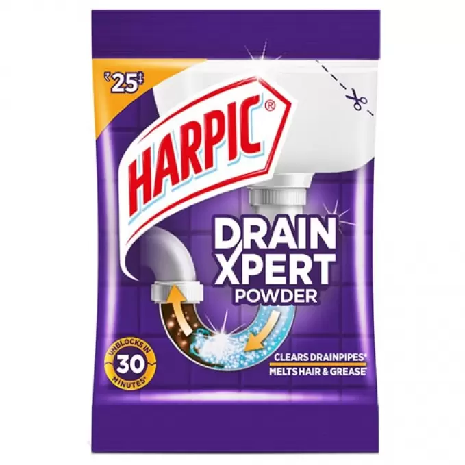 HARPIC DRAIN XPERT POWDER 50GM 50 gm