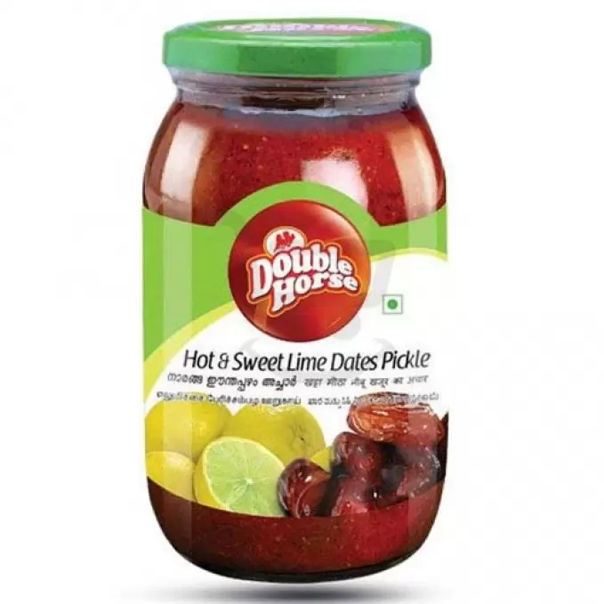 DOUBLE HORSE HOT&SWEET LIME DATES PICKLE 400GM 400 gm