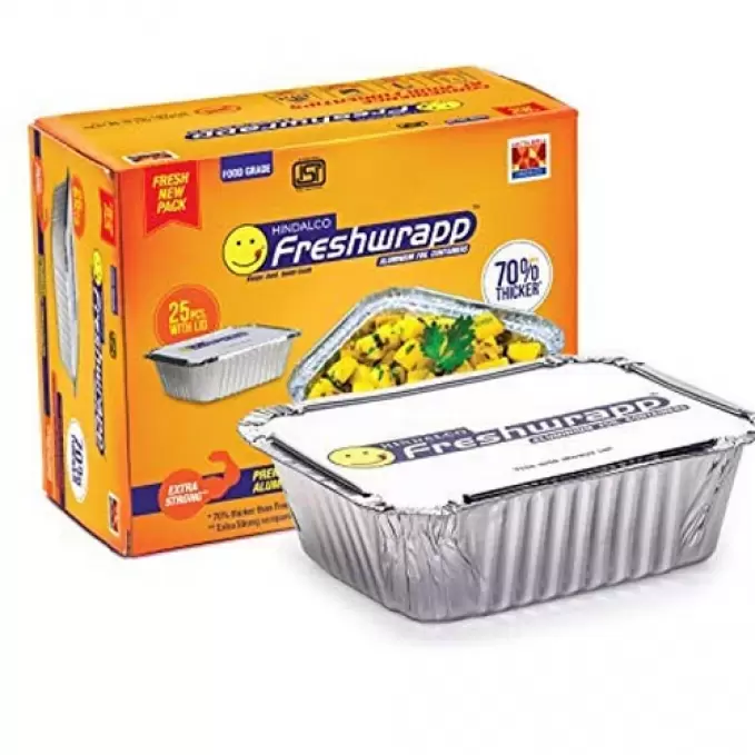 FRESHWRAPP ALUMINIUM FOIL CONTAINERS 250ML 250 ml