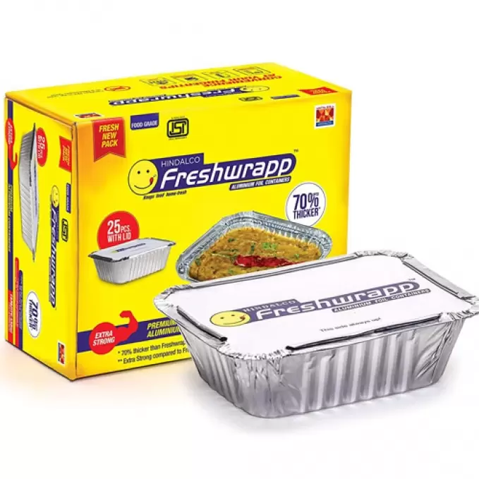 FRESHWRAPP ALUMINIUM FOIL CONTAINERS 450ML 450 ml