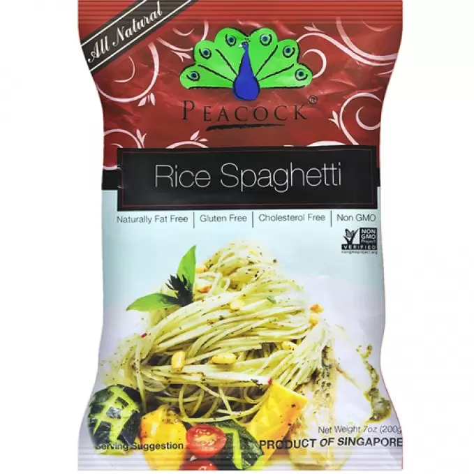 PEACOCK RICE SPAGHETTI 200 gm