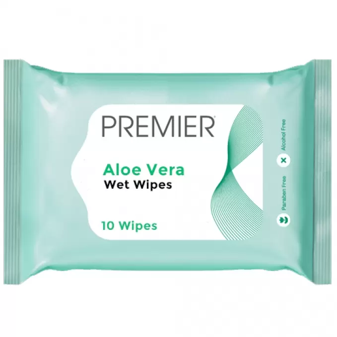 PREMIER ALOE VERA WET WIPES 10N 10 Nos