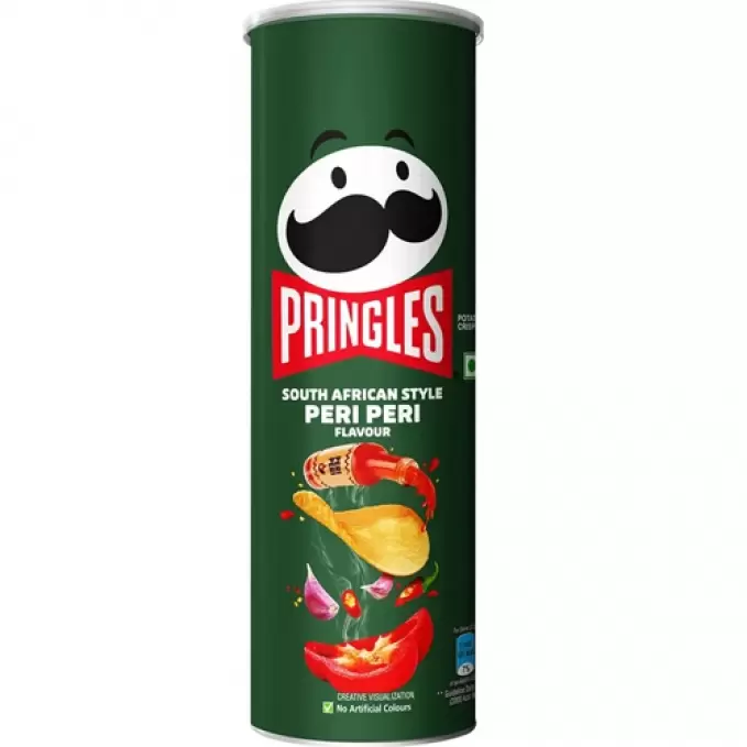 PRINGLES POTATO CRISPS  PERI PERI 107 gm