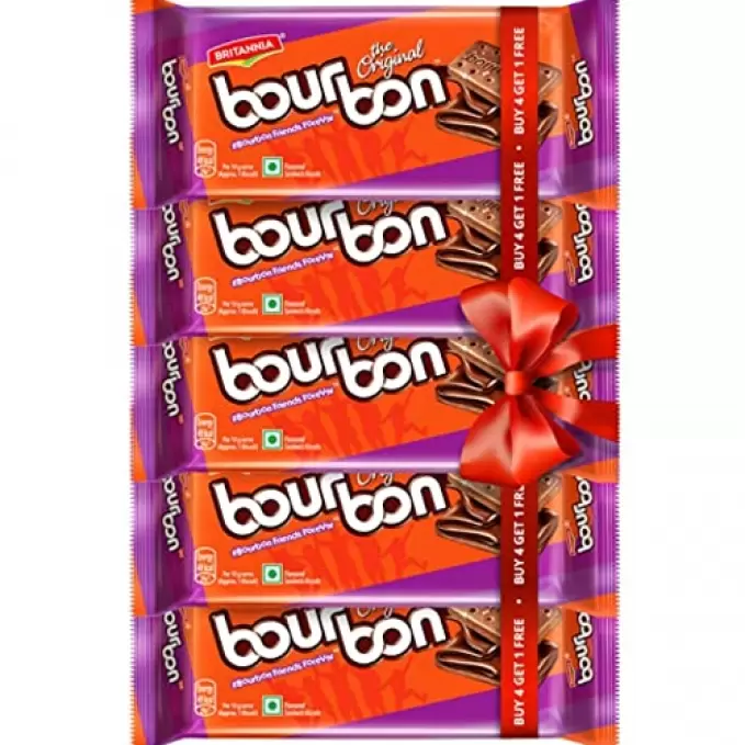 BRITANNIA BOURBON 4+1 BISCUITS 100 gm