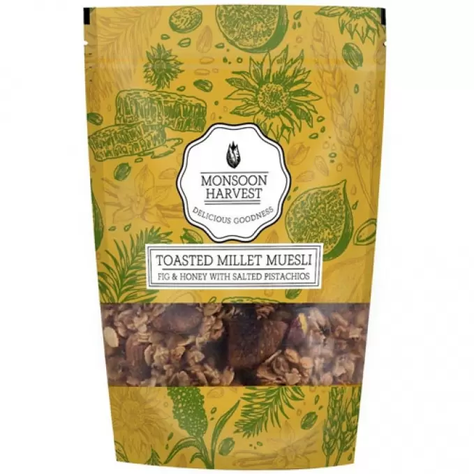 MONSOON HARVEST FIG&HONEY WITH SALTED PISTACHIOS MUESLI 250GM 250 gm