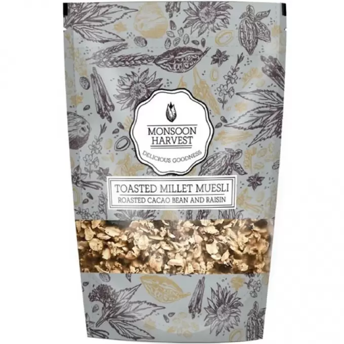 MONSOON HARVEST ROASTED CACAO BEAN AND RAISIN  250GM 250 gm