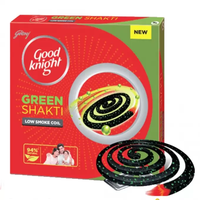 GOOD KNIGHT GREEN SHAKTI LOW SMOKE COIL 10`NOS 10 Nos