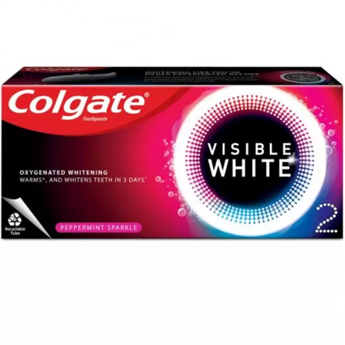 COLGATE VISIBLE WHITE PEPPERMINT SPARKLE  25 gm