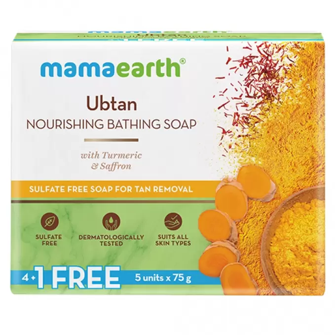 MAMAEARTH UBTAN  NOURISHING BATHING SOAP  75 gm