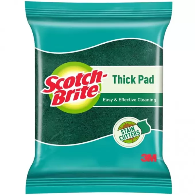 SCOTCH BRITE THICK SCRUB PAD 3/3 1 Nos