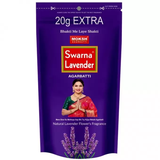 MOKSH SWARNA LAVENDER AGARBATTI  100 gm