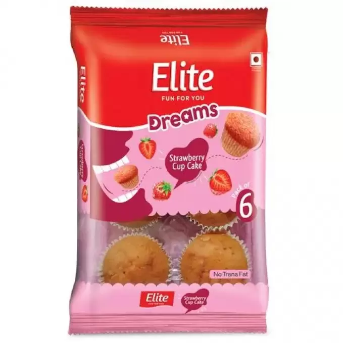 ELITE DREAMS STRAWBERRY CUP CAKE  140 gm