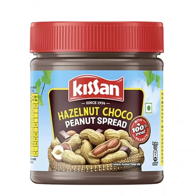 KISSAN HAZELNUT CHOCO PEANUT SPREAD  350 gm