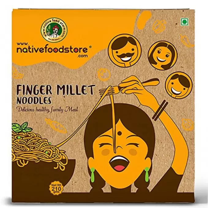 NATIVEFOOD FINGER MILLET NOODLES  210 gm