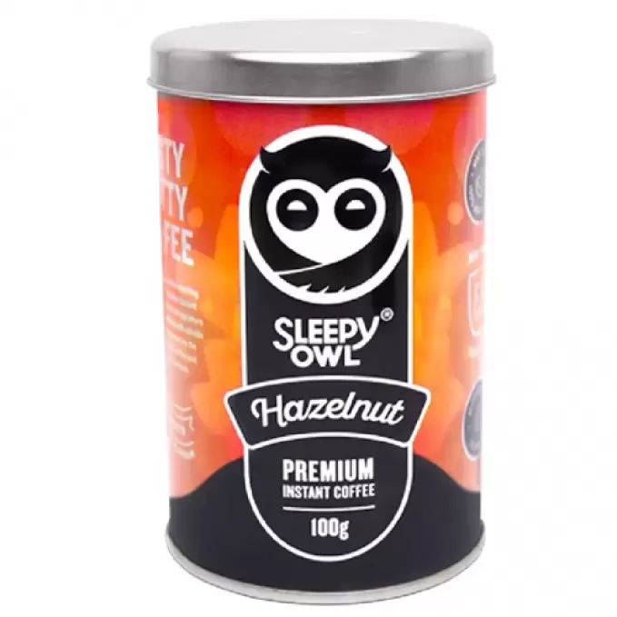 SLEEPY OWL PREMIUM INSTANT COFFEE HAZELNUT 100 gm
