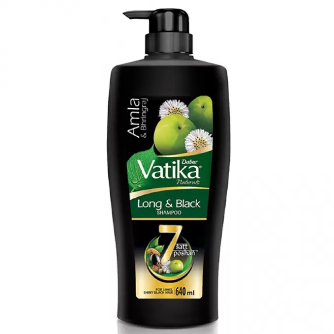 VATIKA LONG & BLACK SHAMPOO 640 ml